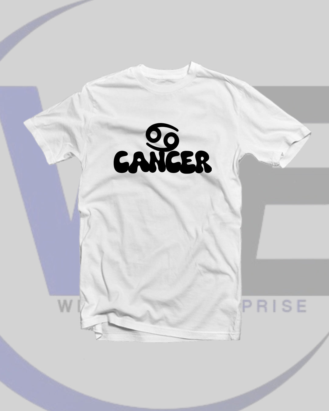 White t-shirt with 'Ganger' logo on a gray background