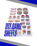 DTF Gang Sheet Transfers