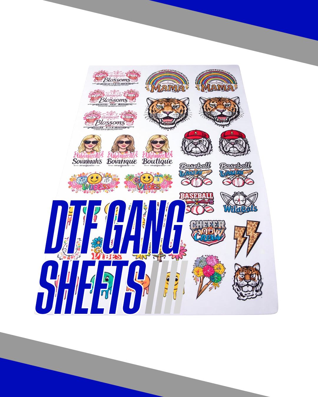 DTF Gang Sheet Transfers
